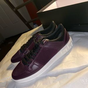Versace Men’s Suede Leather Sneakers